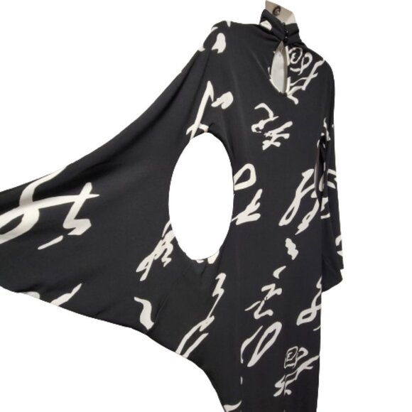 Womens Black Gown Figure Hugging Maxi Elegant Long Dress- NEW - Picture 8 of 16